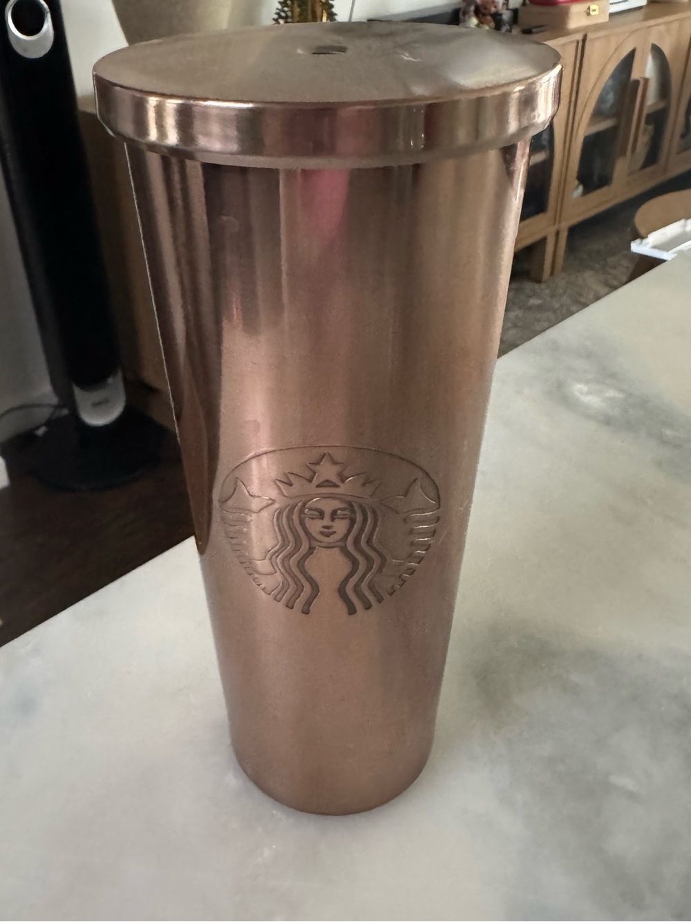 Starbucks Stainless Steel Rose Gold 24oz Venti Tumbler Cup
